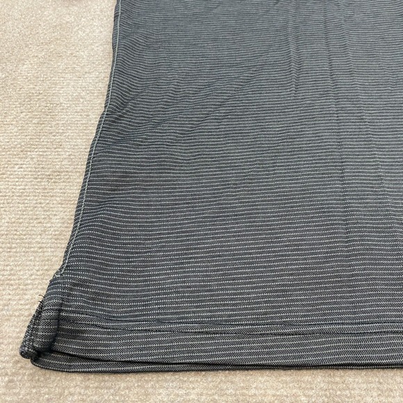 Tommy Bahama Polo Shirt Mens Large Black Gray Supima Marlin Logo Rugby Golfer - Picture 6 of 14